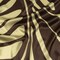 1 Yard Italian Silk Charmeuse Brown & Beige Oversized Leaf Print Fabric, 52 Inches Wide